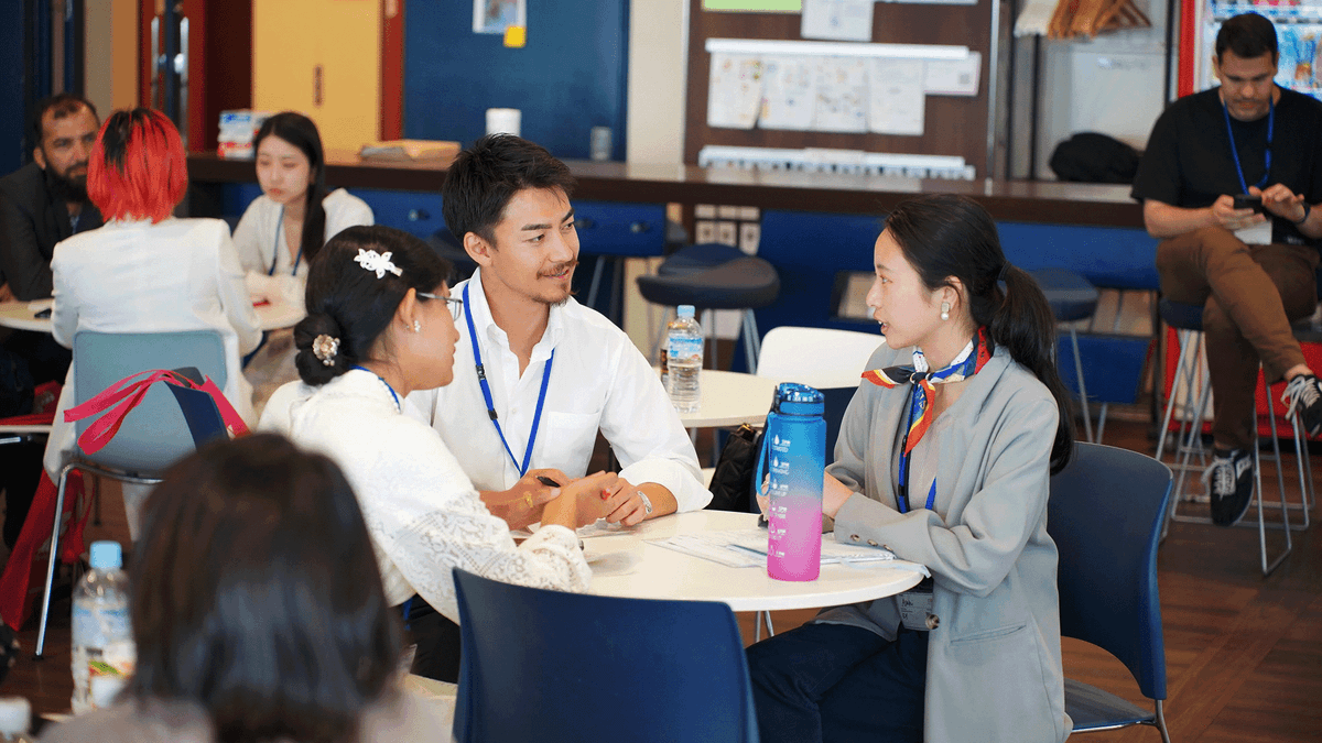 Students in group discussion